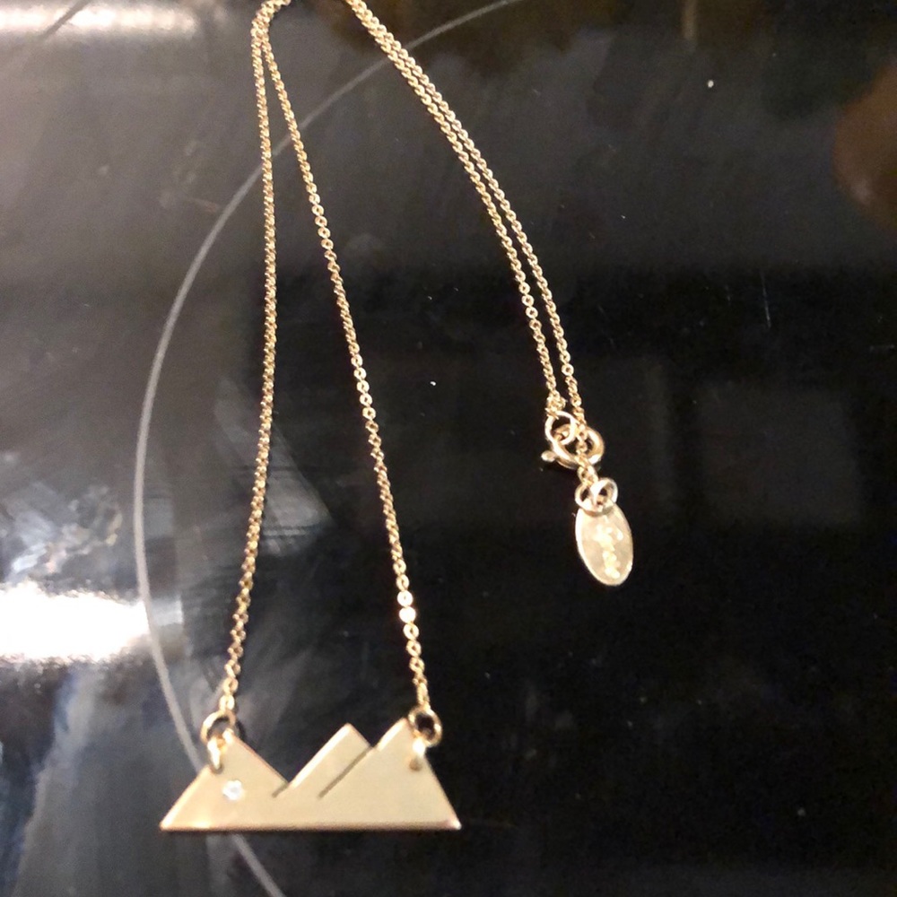 Nashelle 14k GF Mountain Necklace with Diamond